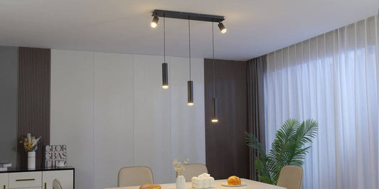 Angelina 5 - Light Cylinder Kitchen Island Pendant No Bulb