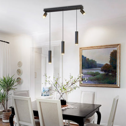 Angelina 5 - Light Cylinder Kitchen Island Pendant No Bulb